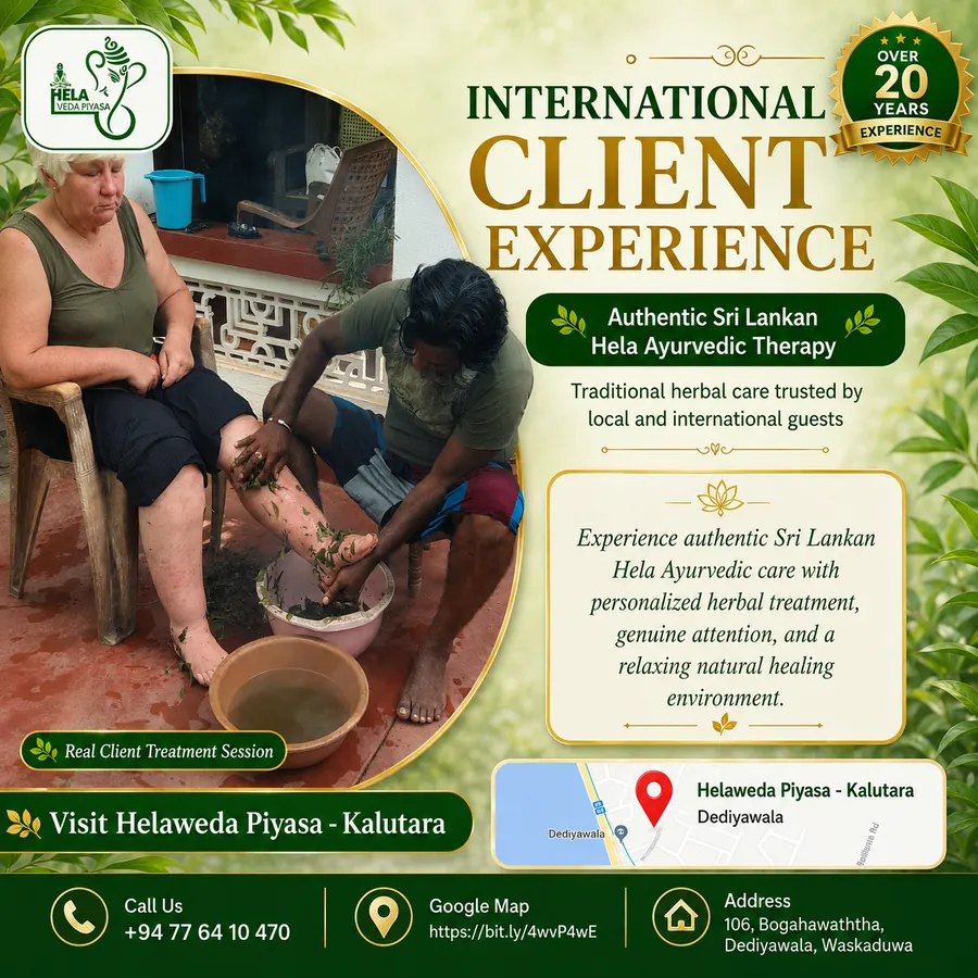 Real international client treatment session